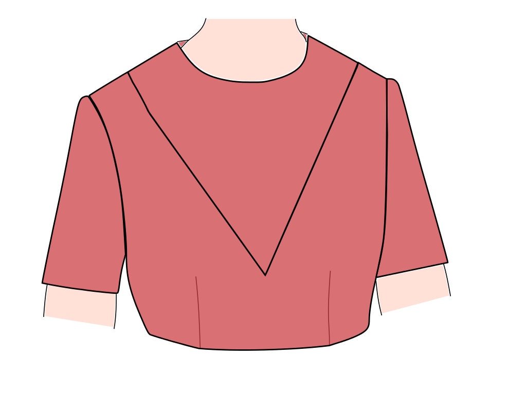 PDF Nursing Dress Pattern Add-On | Women's Modest Dress, Cape Dress | Knit Fabric