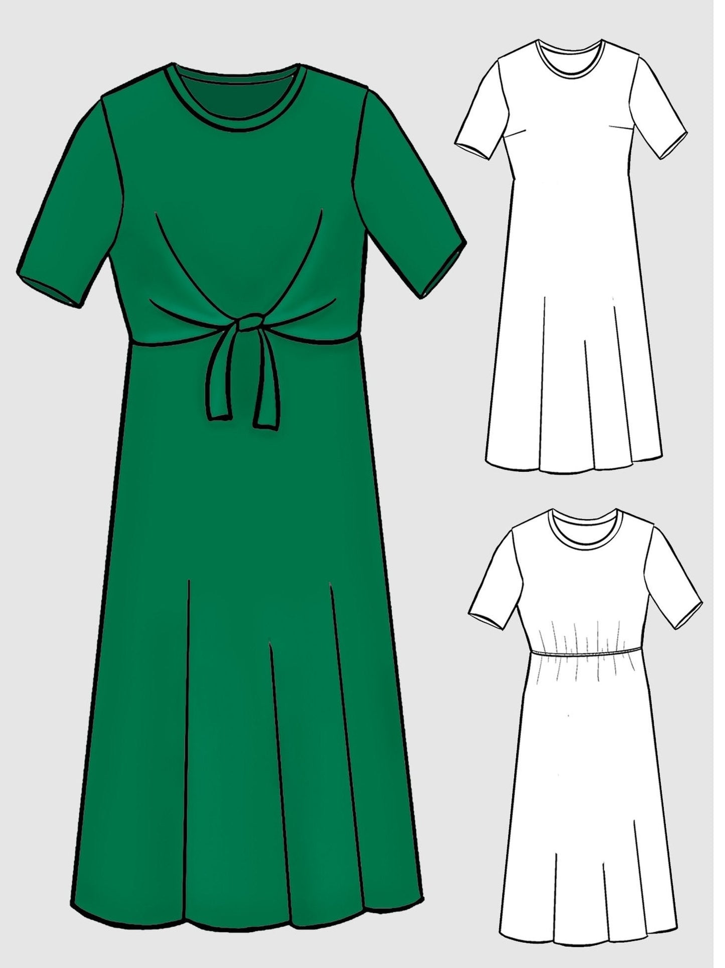 Maternity Holly Shift Dress Sewing Pattern| Womens Modest Dress Pattern | Knit Dress| NITA patterns
