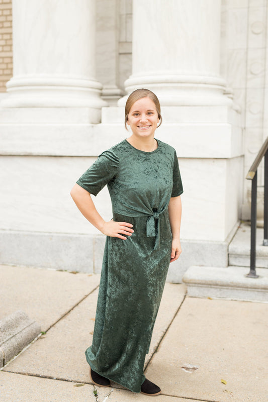 Holly Shift Dress Sewing Pattern| Womens Modest Dress Pattern | Tie Front Dress | Twist Front Knit Dress|  NITA patterns