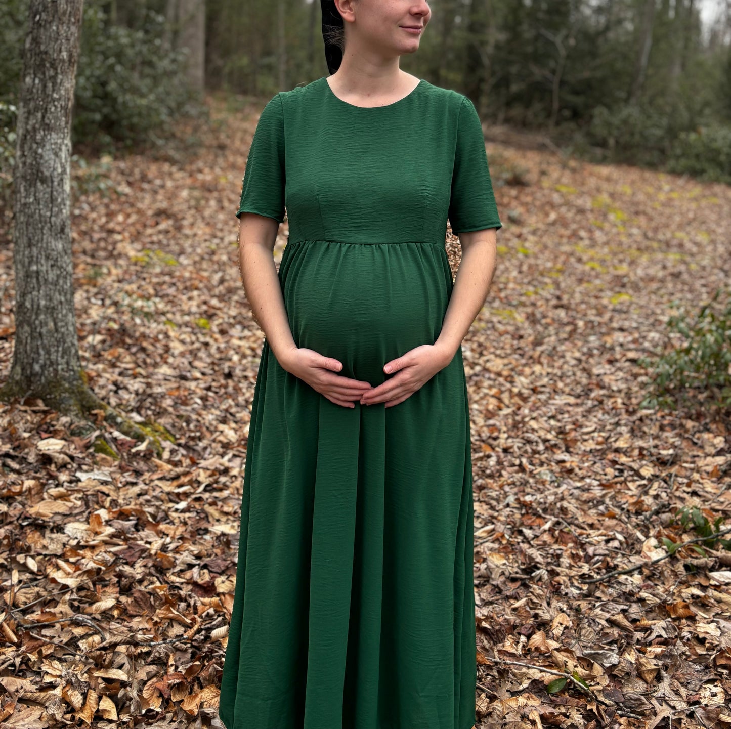 Leia Maternity Cape Dress Pattern | For woven or knit fabrics